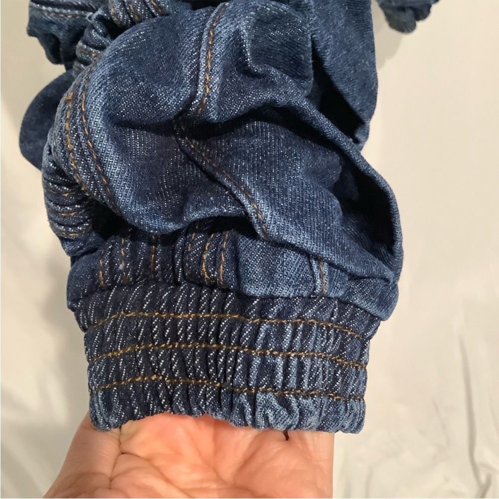 Prettylittlething MID WASH DENIM ELASTICATED HEM JEANS - Picture 5 of 14